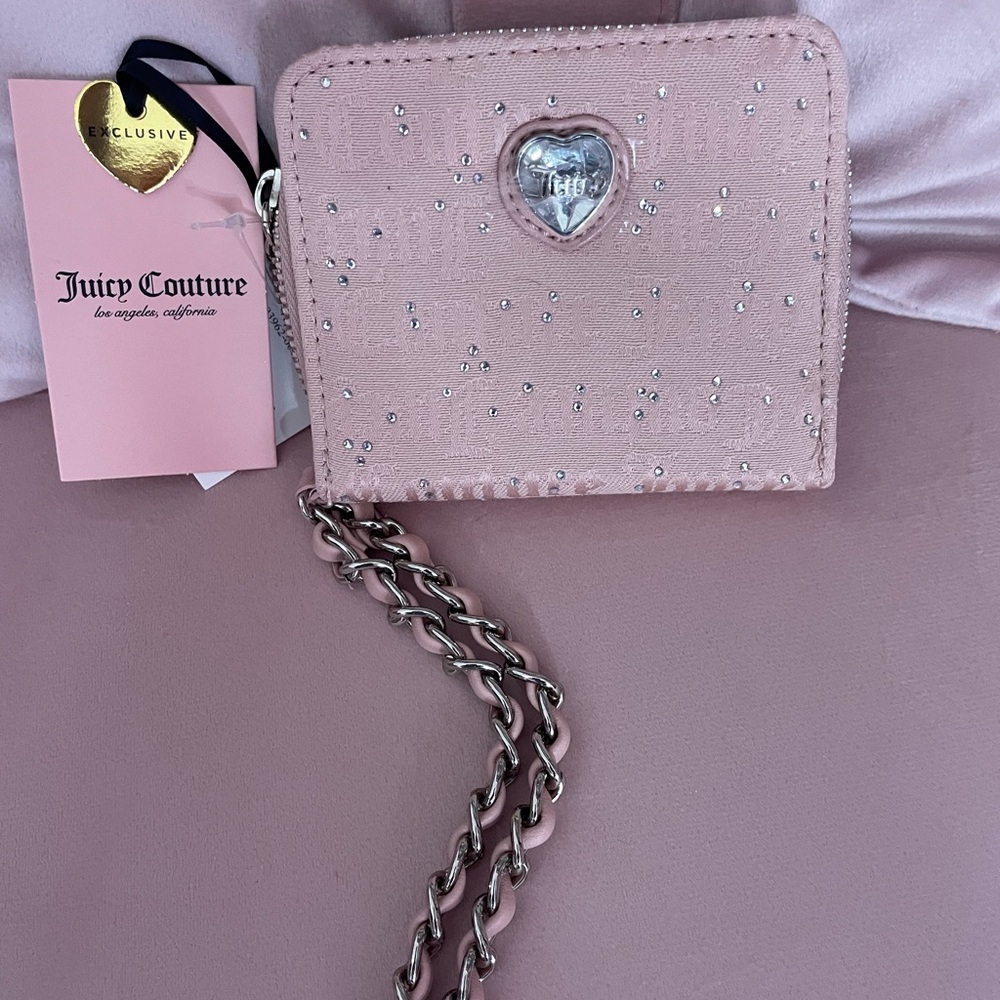 Juicy Couture Blush Wallet with Chain